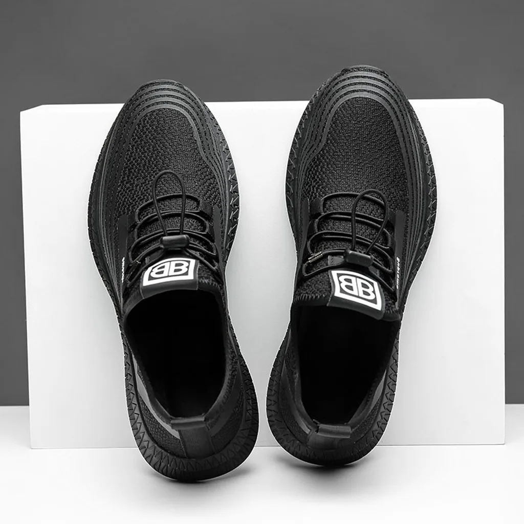 Spring Summer New Mens Casual Breathable Outdoor Mesh Running Flying Knit Casual sports Student fashion slim Shoes Sneakers