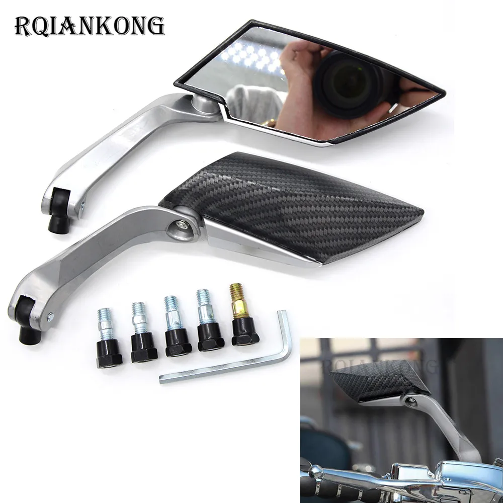 Боковое зеркало для мотоцикла из углеродного волокна мотоциклетное заднего вида