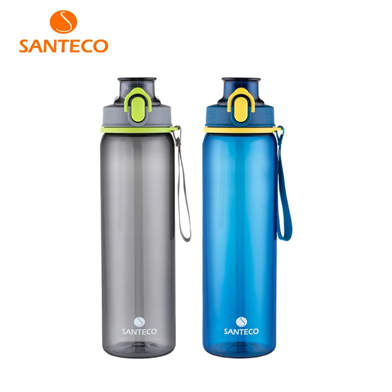 Santeco легкая бутылка для воды русская без бисфенола тритановая фляжка Спортивная