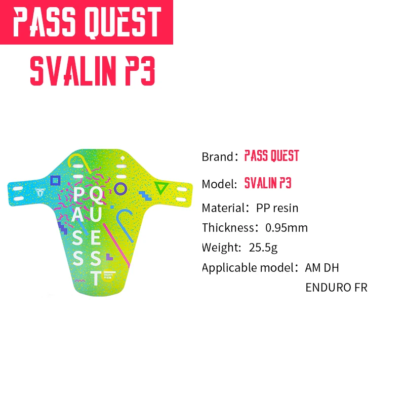 PASS QUEST SVALIN P3 MTB Bike Mudguard Bicycle Fender Front Rear Mountain Road Cycling bike Accessories bicycle accessories | Спорт и