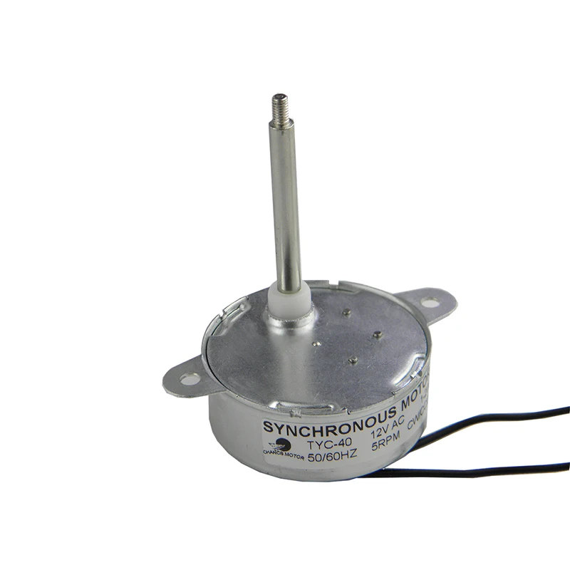 Chancs синхронный двигатель TYC-40 переменного тока 12V 5rpm вал Длина 4,6 см для волоконно-оптический Рождественский орнамент