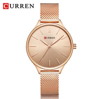 curren fashion rose gold women watch minimalism elegant luxury lady watches waterproof dress wristwatch for female reloj mujer