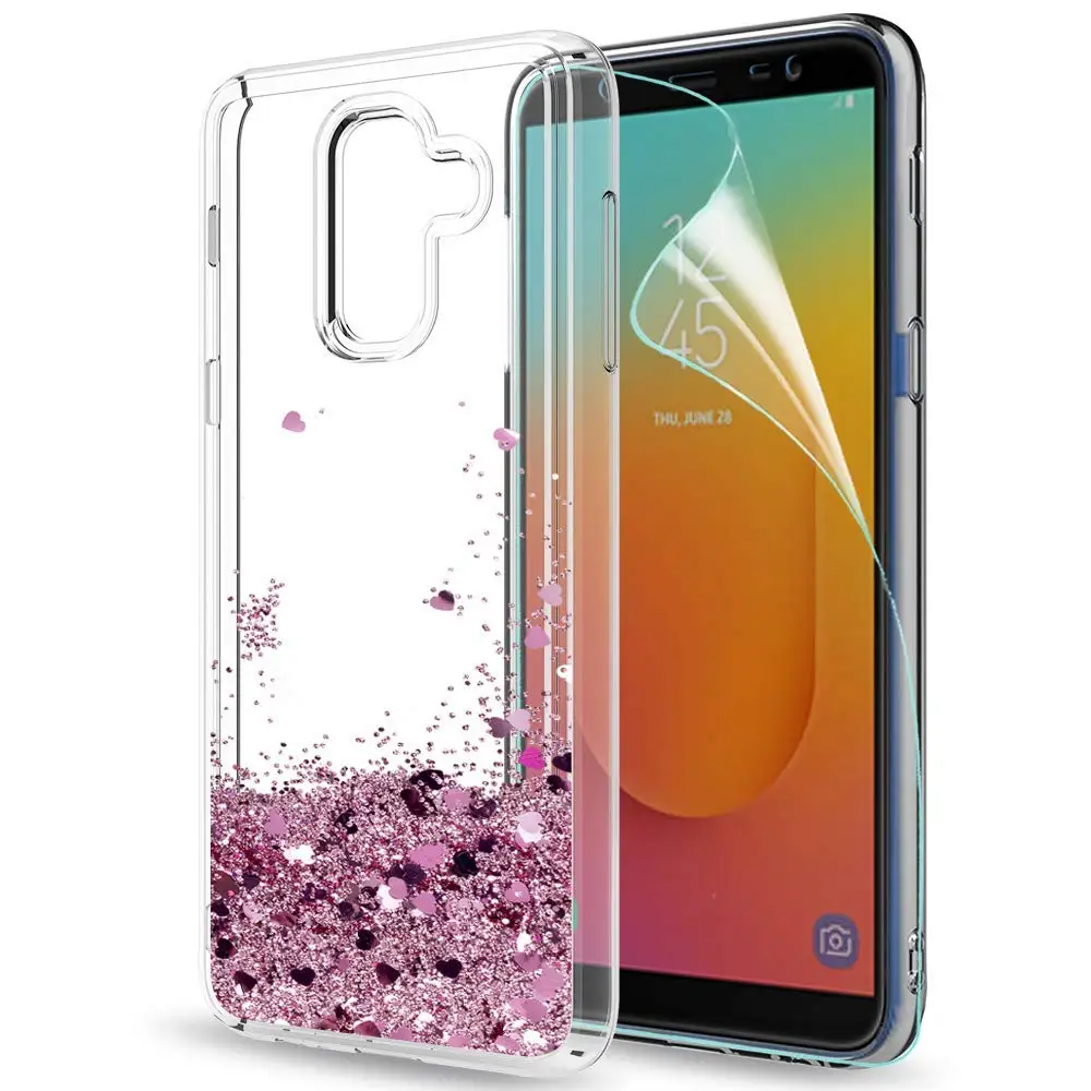 Блестящий чехол для Samsung Galaxy J8 2018 J810 J810F телефона мягкий из ТПУ с динамической