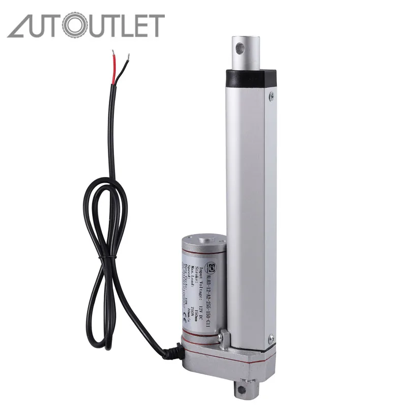 AUTOUTLET DC12V 150 мм линейный привод открывалка двери двигатель сверхмощный макс.