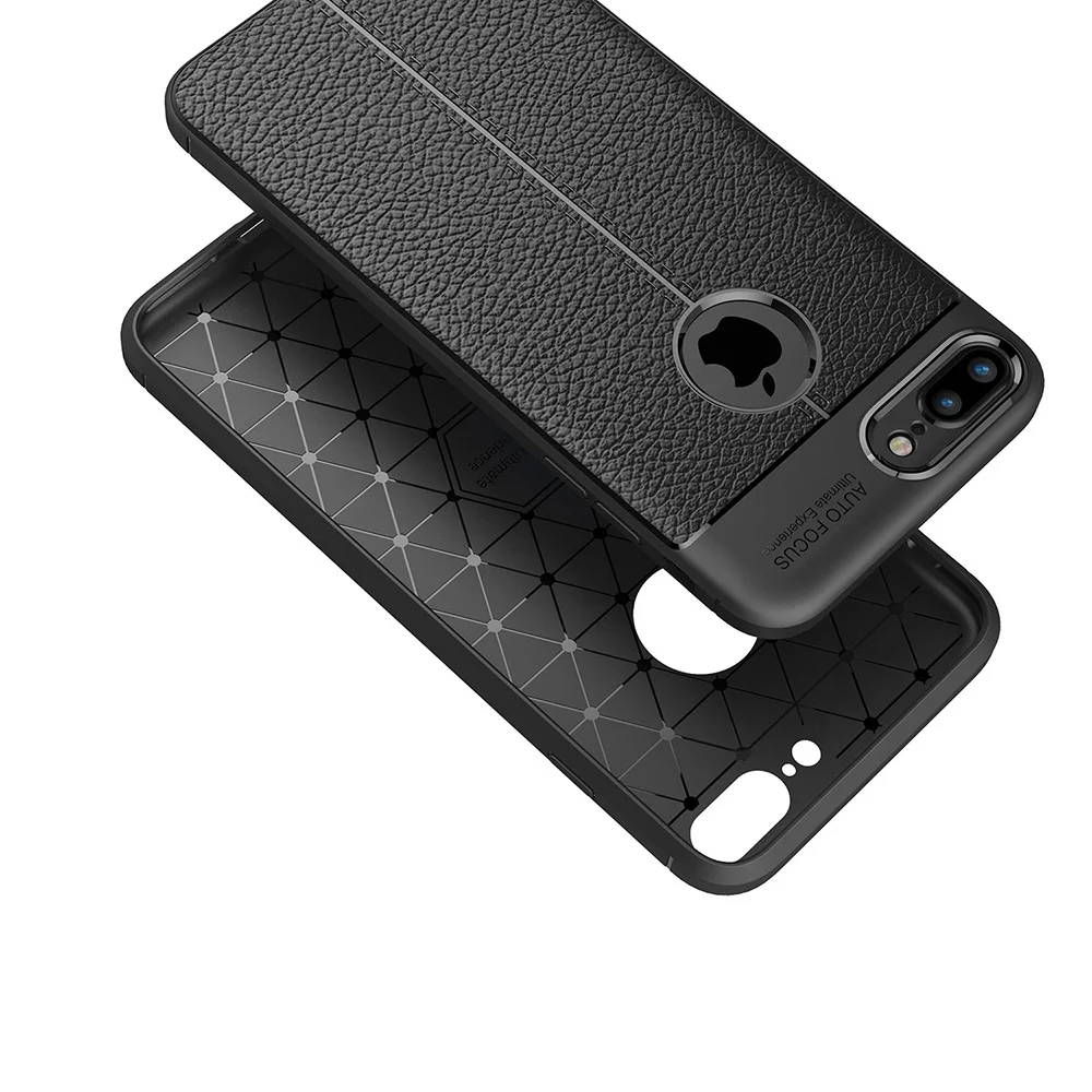 sFor IPhone 8 Plus Lenuo Silicone Soft Cover for Apple 7 Fashion Dermatoglyph TPU Anti-knock Cell Phone Shell |