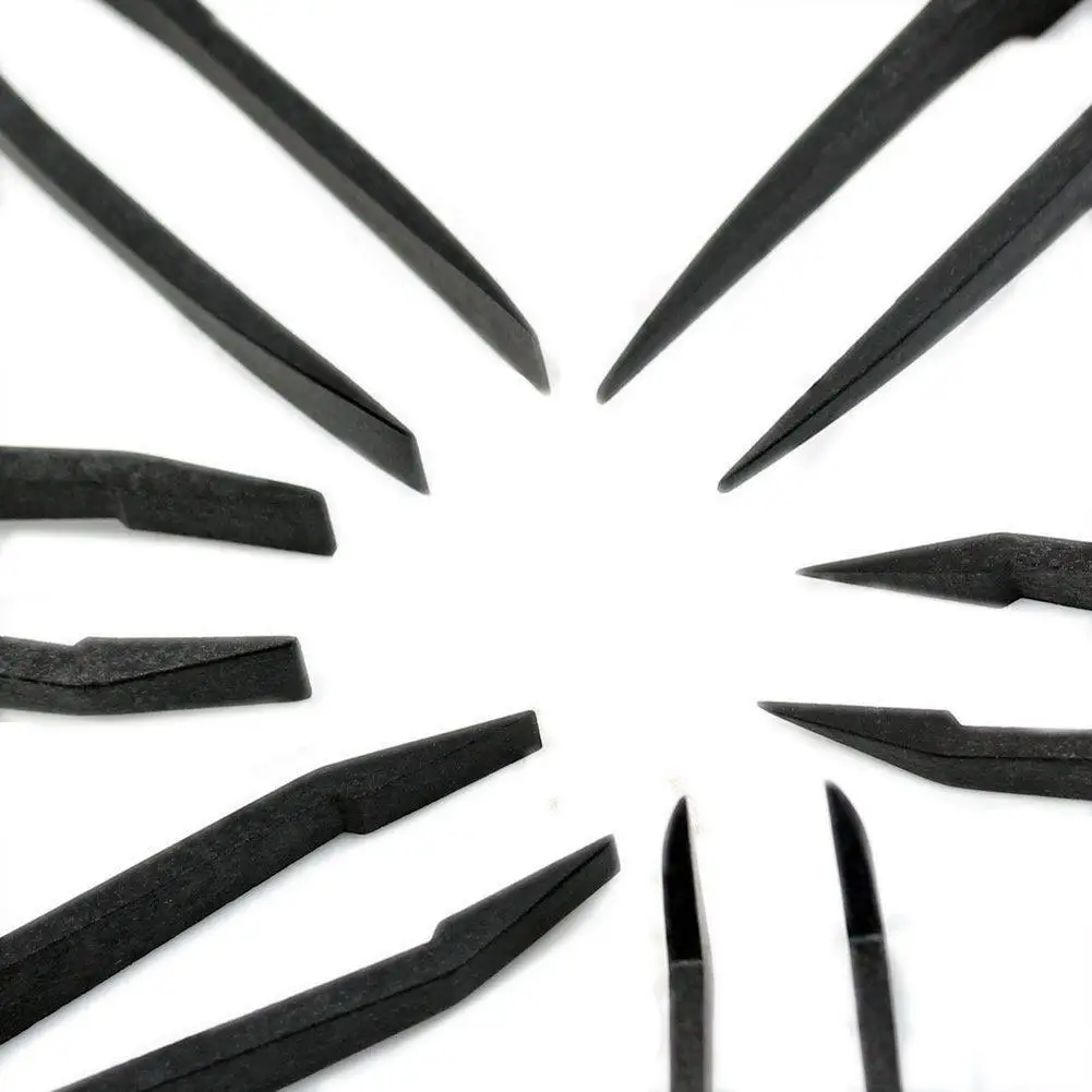 6 шт./компл. Набор прецизионных пинцетов из пластика антистатический набор