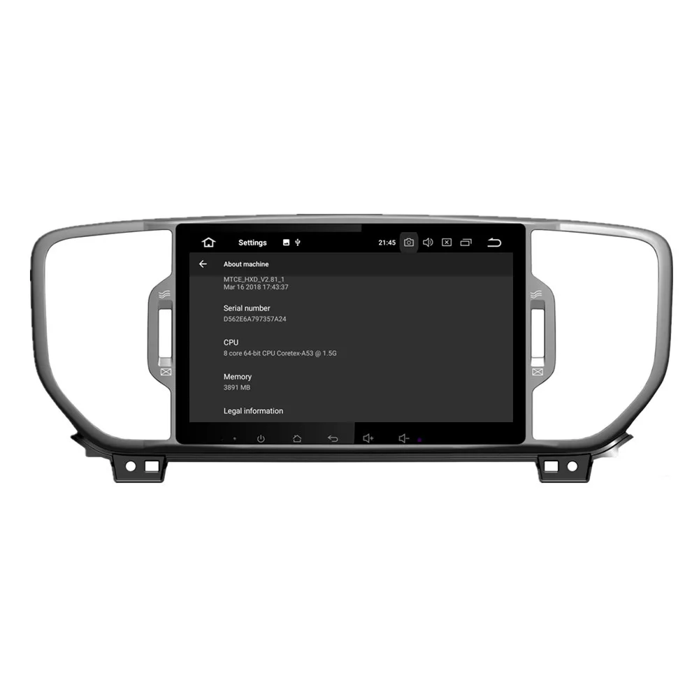 EKIY 9 ''IPS Android 0 2 Din автомобильный DVD мультимедийный плеер для KIA Sportage 2016 2017 2018 KX5