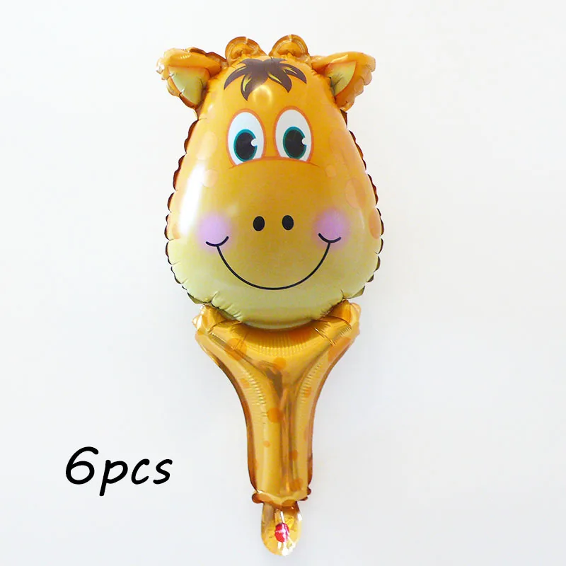 giraffe 12 дюймов воздушные шарики из латекса с животными мини голова животного Зебра обезьяна лев тигр форма фольги шар для детей день рождения Декор Игрушки Мяч - Цвет: giraffe