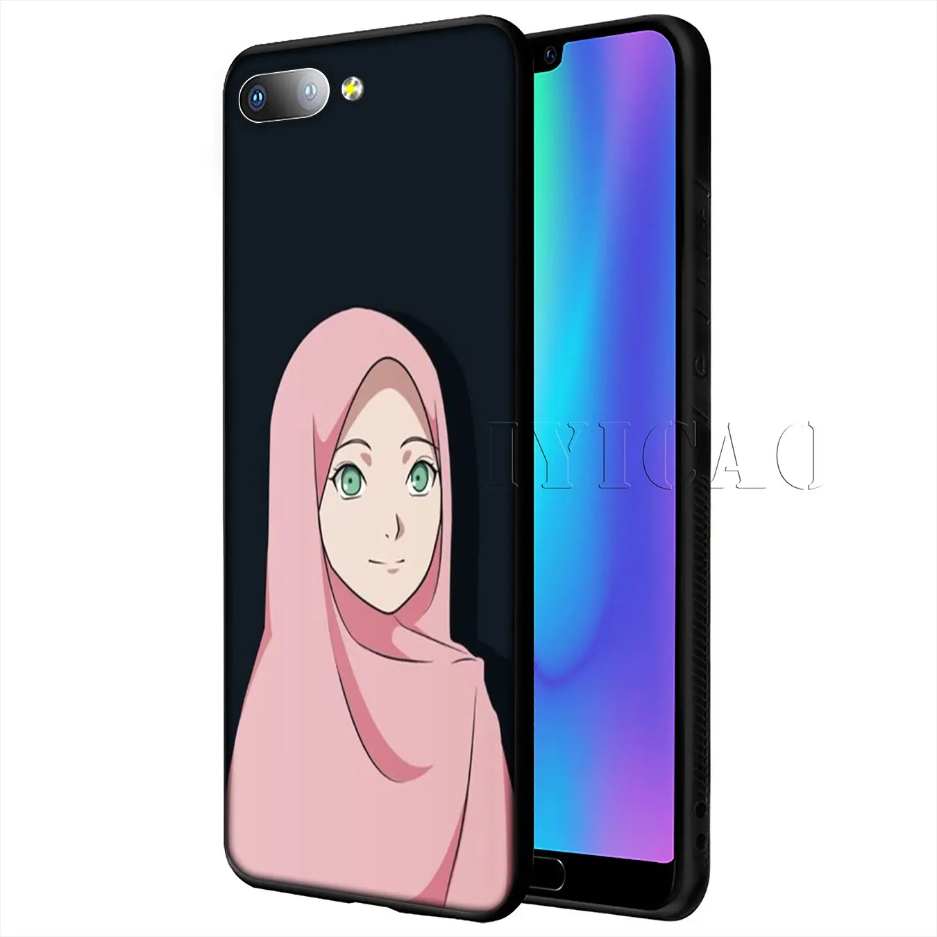 IYICAO Мусульманский Исламский Женский мягкий чехол с глазами для Huawei Y9 Y7 Y6 Prime 2019 Honor