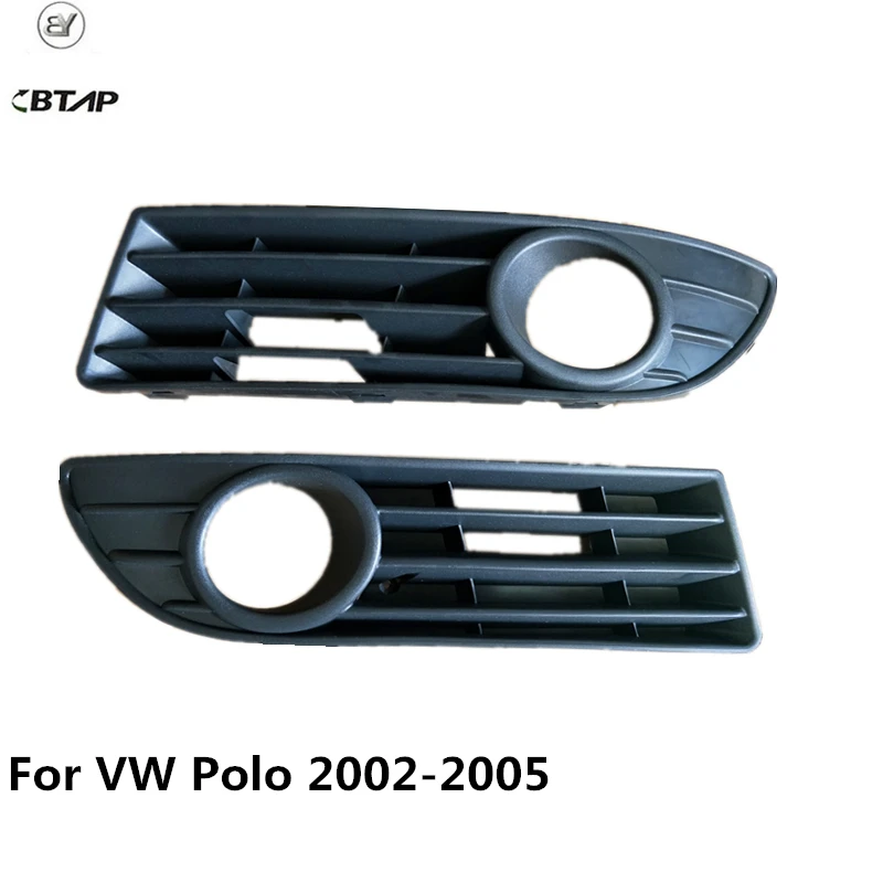 

BTAP New Right and Left Front Fog Lamp Grille For VW POLO 9N 2002-2005 6Q0853665 6Q0853666 6QD853665 6QD853666 Original Quality