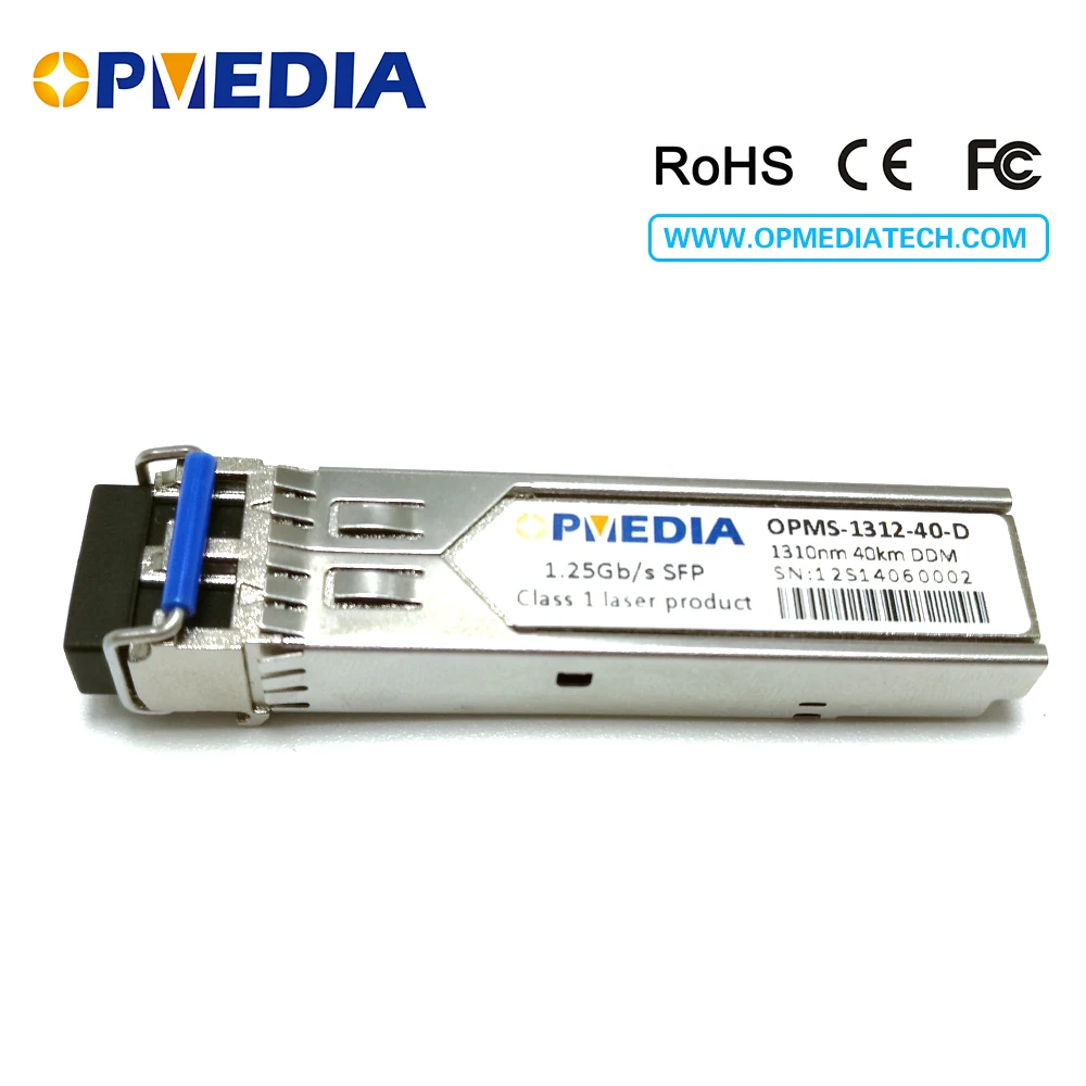 

HIGH QUALITY! Foundry compatible 1.25G 1310nm 40km SFP trasceiver,1000BASE LH SFP optical module with LC connector
