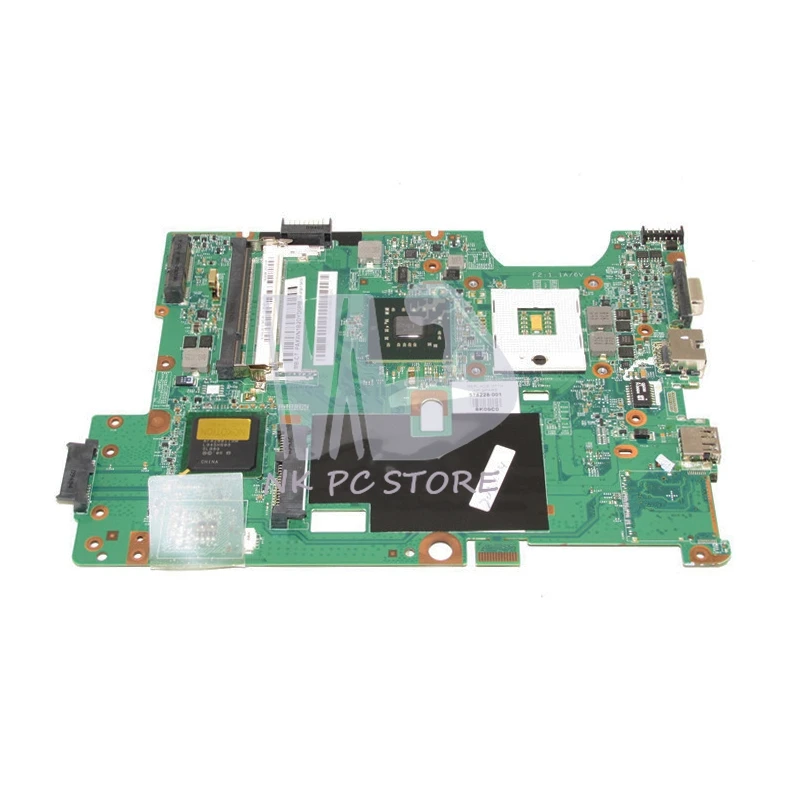 

Материнская плата NOKOTION 48.4FQ01.011 578228-001 для ноутбука HP Compaq G60 CQ60, GL40 DDR2, Бесплатный процессор 100% протестирован