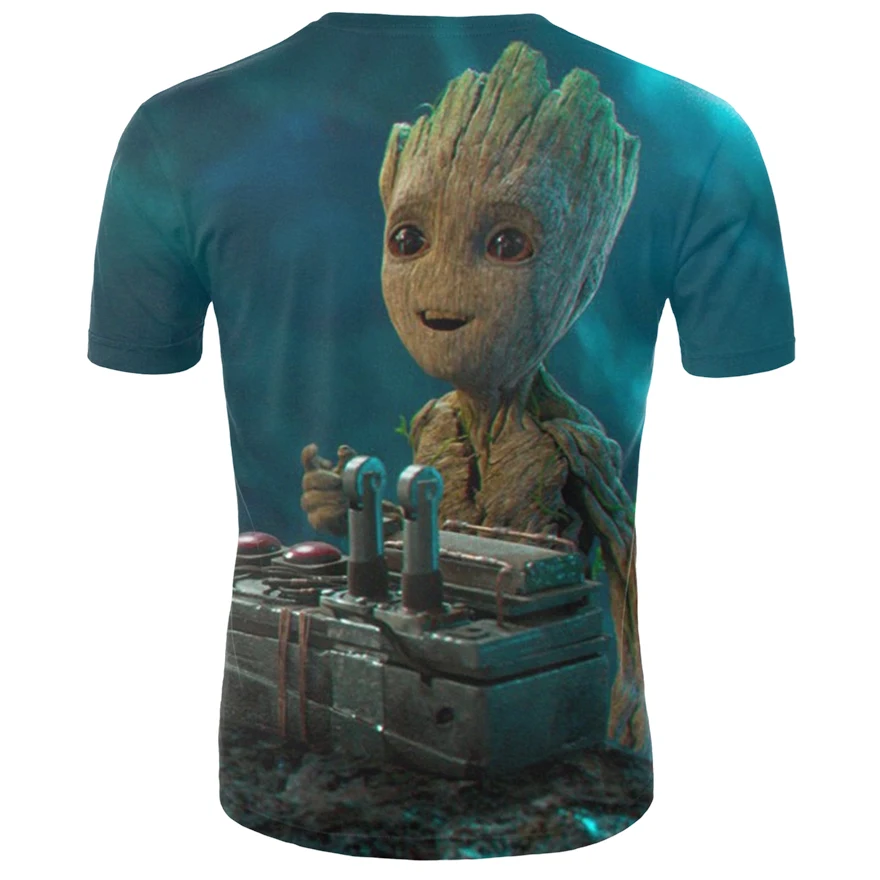 Мужская футболка Galaxy Guardians ракета енот 3D принт Детская с изображением грута Wo