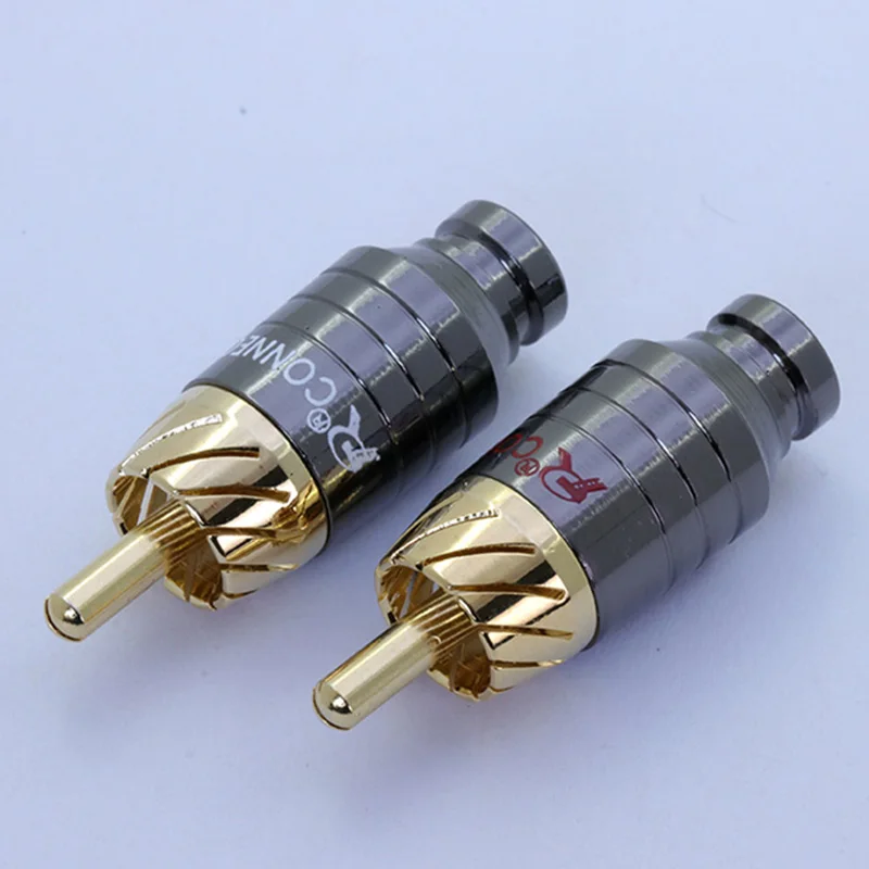 Роскошный разъем для пайки RCA колонок аудиовыход входной адаптер наушников с