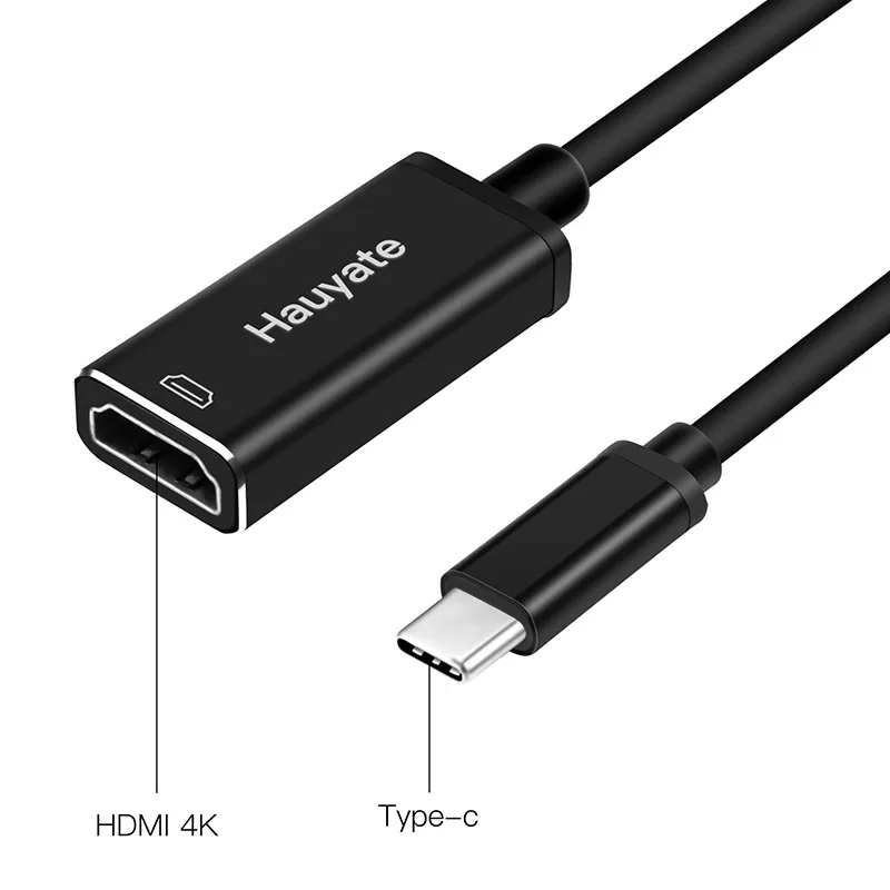 USB C к HDMI конвертер портативный Тип c штекер Женский адаптер 4 * 2 разрешение костюм