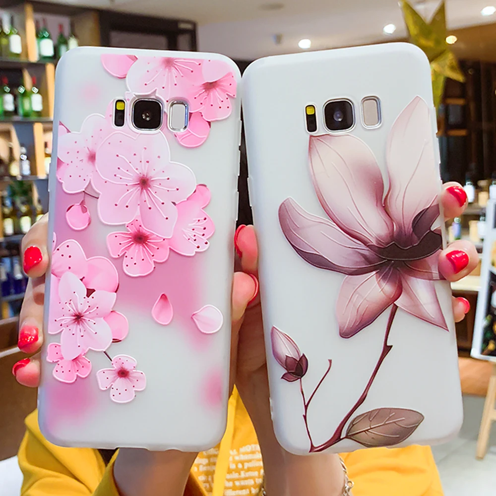 Flowers Case For Samsung Galaxy S7 Edge S8 S9 Plus J3 J7 J5 2017 A3 A5 A7 2016 Floral Lace Mandala Bag |