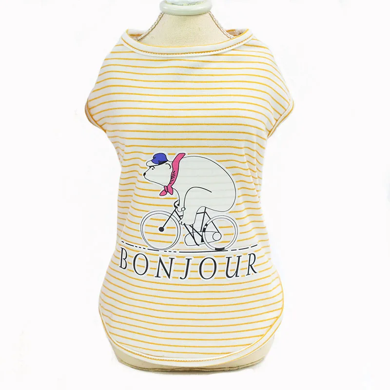 DOGGYZSTYLE/Летний жилет с изображением полярного медведя для домашних животных собак