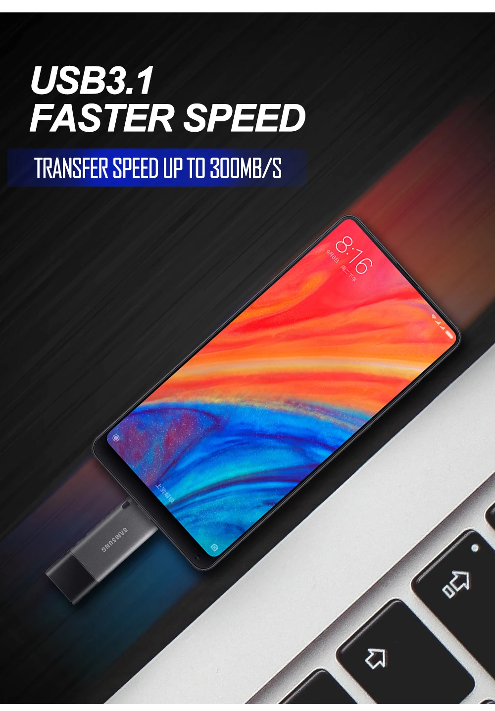 SAMSUNG USB3.1 флеш-накопитель DUO Plus 32 Гб 64 Гб 128 ГБ 256 ГБ флеш-накопитель Тип C/Тип-а двойной интерфейс флешки карта памяти OTG