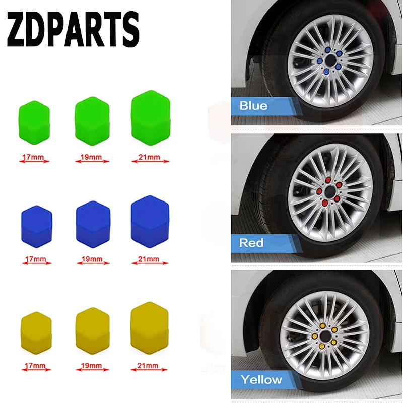 ZDPARTS 20X силиконовые Автомобильные Колесные шины ступицы колпачки винты крышки