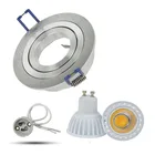 GU10 Встраиваемый светодиодный светильник с регулируемой яркостью COB 5 Вт 7 Вт 9 Вт Светодиодный точечный светильник светодиодный декоративный потолочный светильник AC 110 В 220 В светодиодный светильник