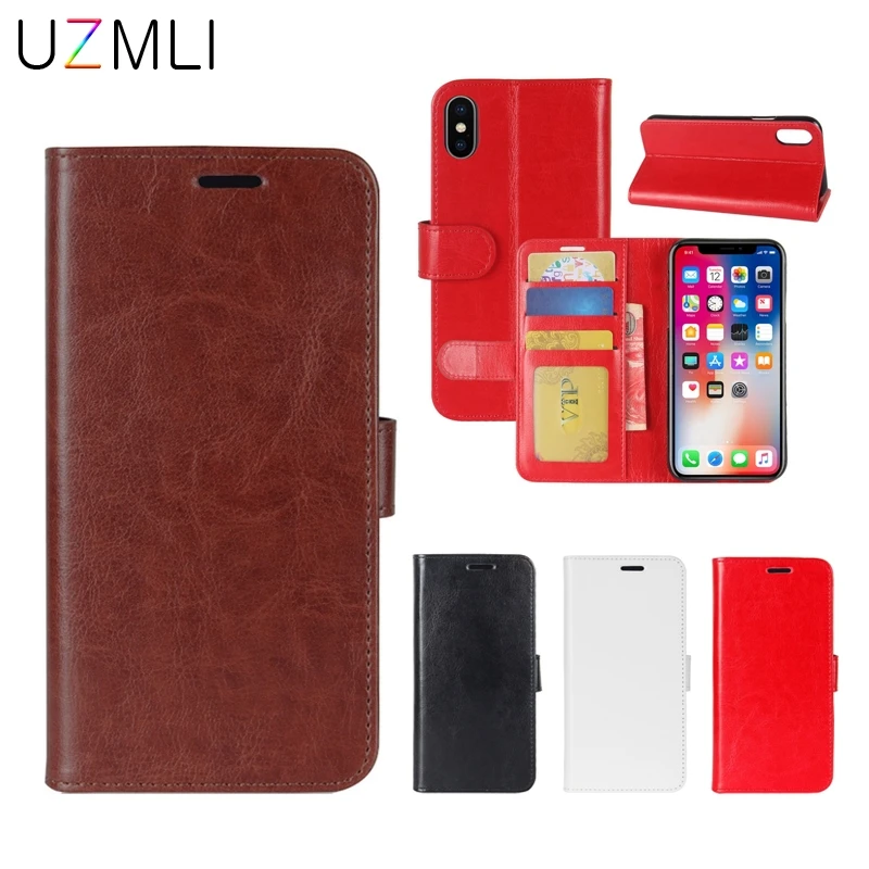 Стильный флип чехол из искусственной кожи ТПУ с фото и держатель для карт iPhone XS MAX