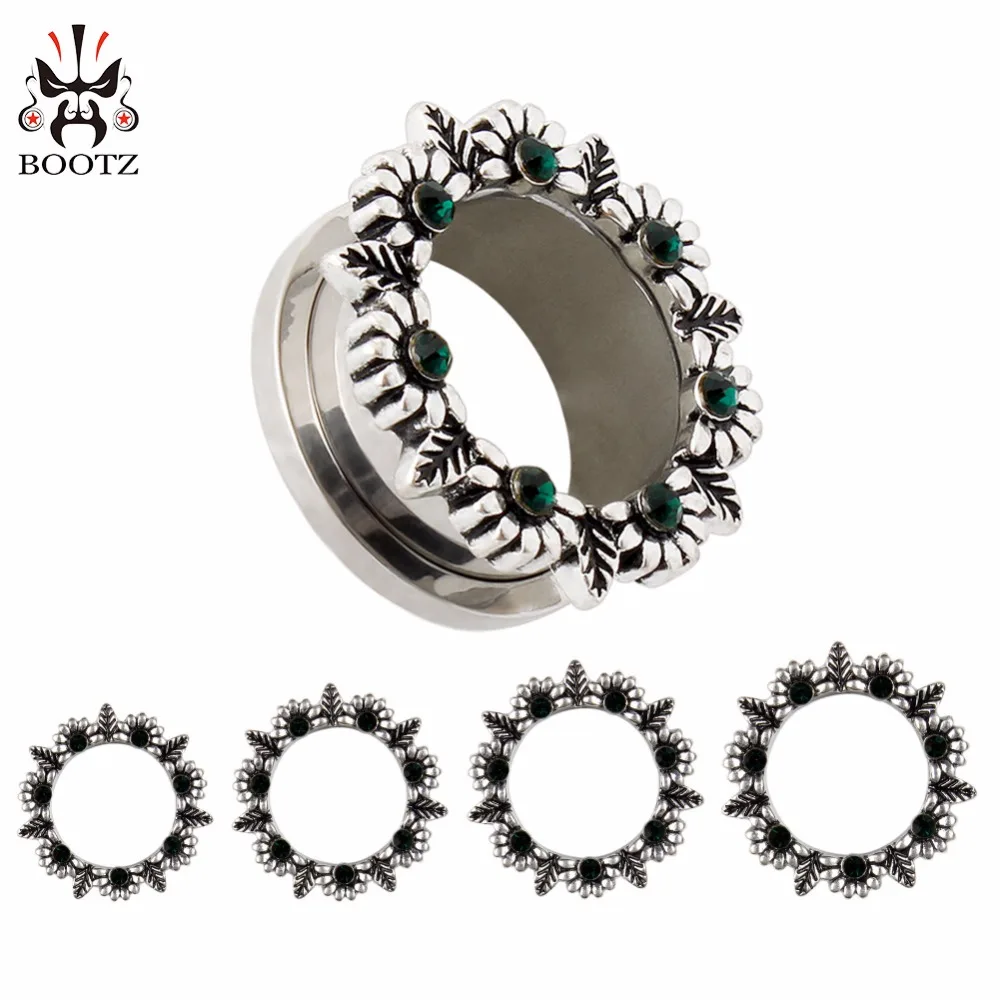 KUBOOZ Stainless Steel Ear Gauges Plugs Tunnels Piercing Body Jewelry Expander Fashion Earrings For Gift 10PCS/Lot 00G 10mm | Украшения и