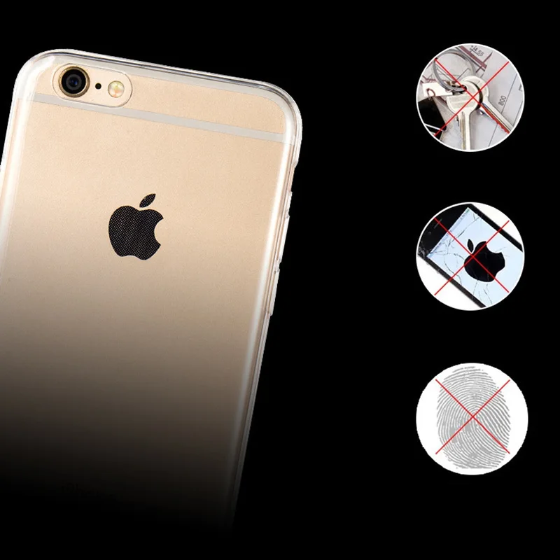 Прозрачный силиконовый мягкий ТПУ чехол для телефона для iphone 7 8 6 6s Plus 11 Pro Max 7Plus 8Plus X XS MAX XR прозрачный противоударный чехол P004