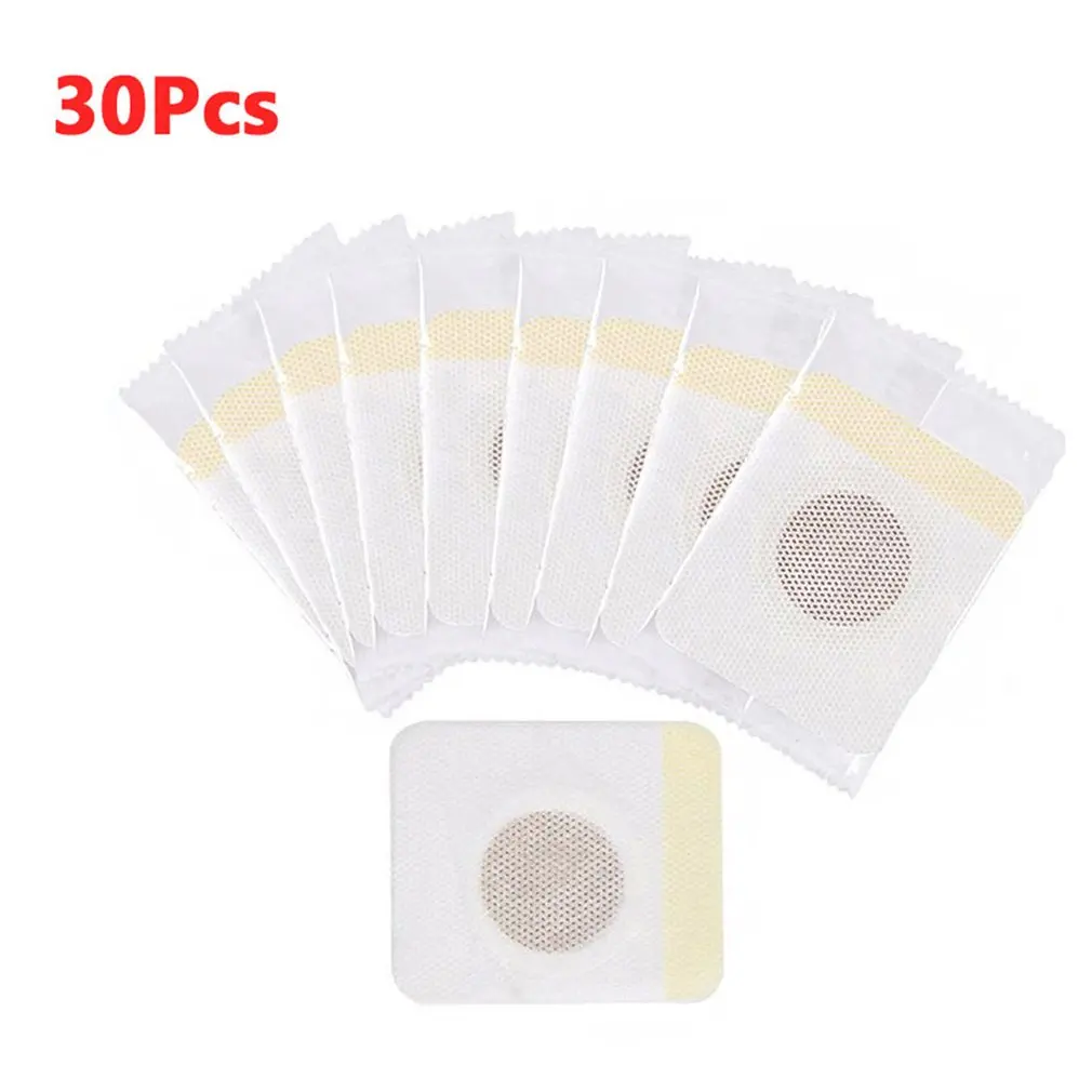 30pcs Китайская медицина похудение пупка стикер Магнитный Тонкий Детокс клейкий лист сжигающие жир, способствующие похудению диеты тонкие накладки - Цвет: 30pcs