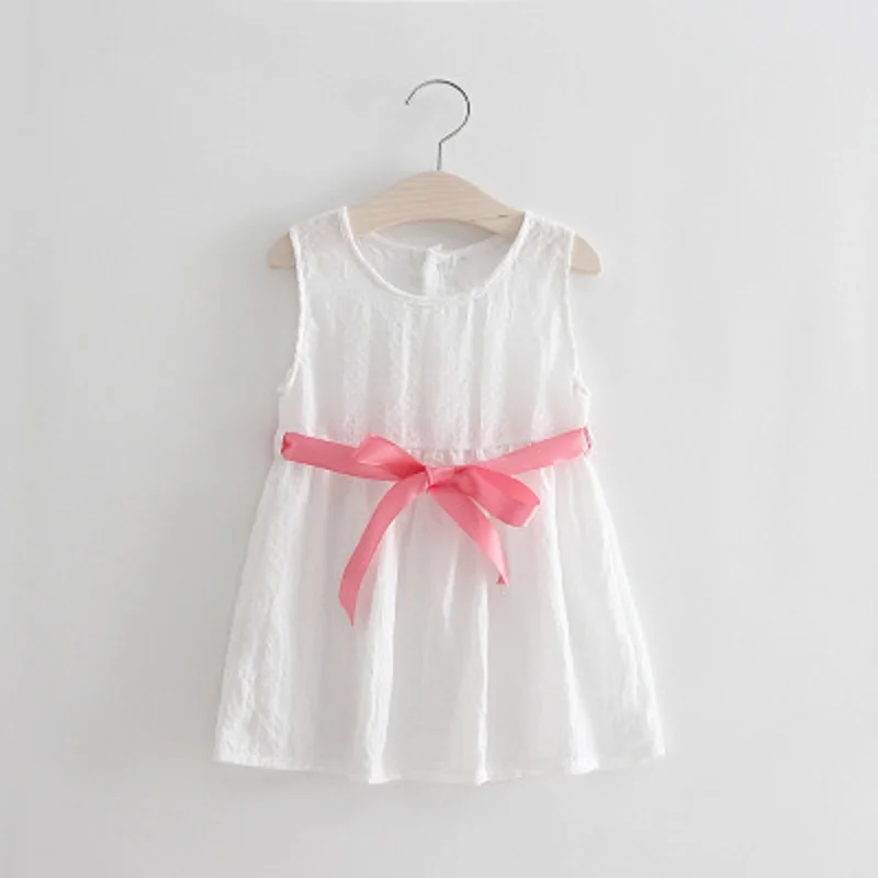Платье без рукавов для девочек Детский костюм платье с принтом маленьких на