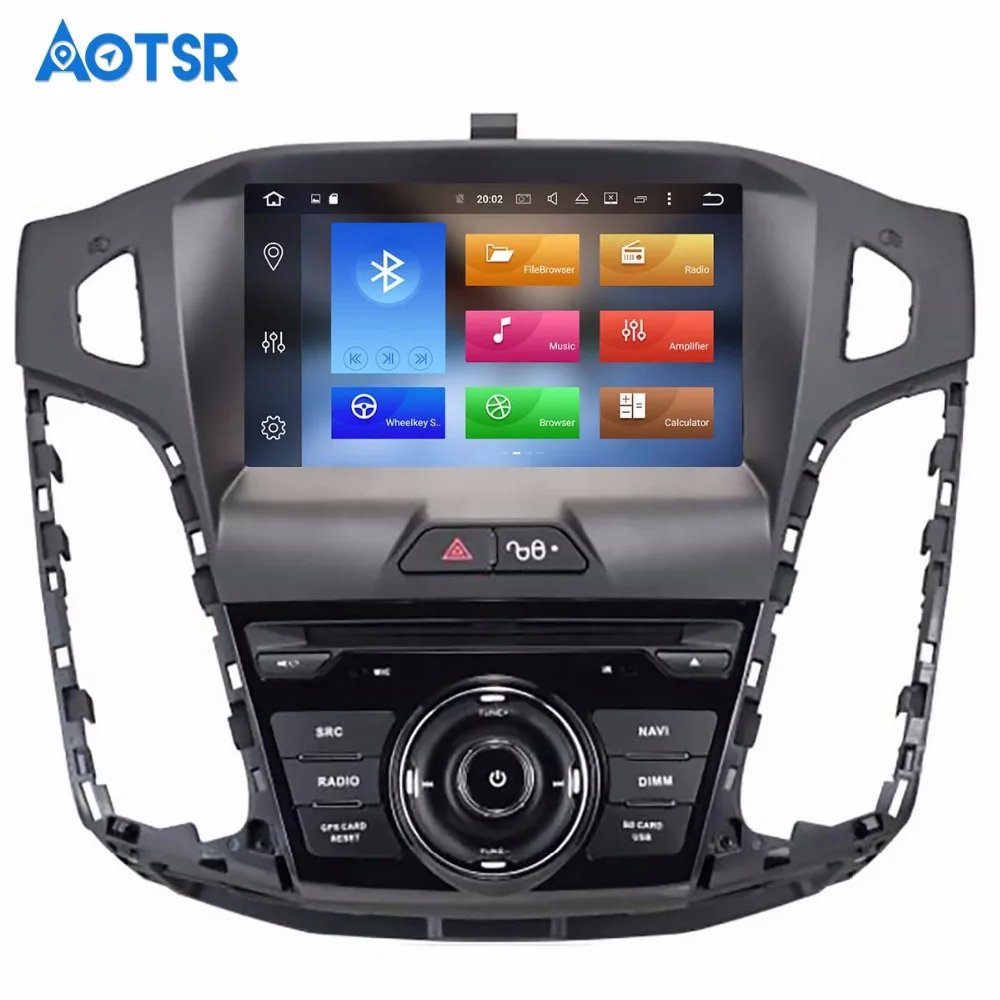 Автомобильный DVD плеер с GPS навигацией Android 8 1 для Ford Focus 2012 2017 головное устройство
