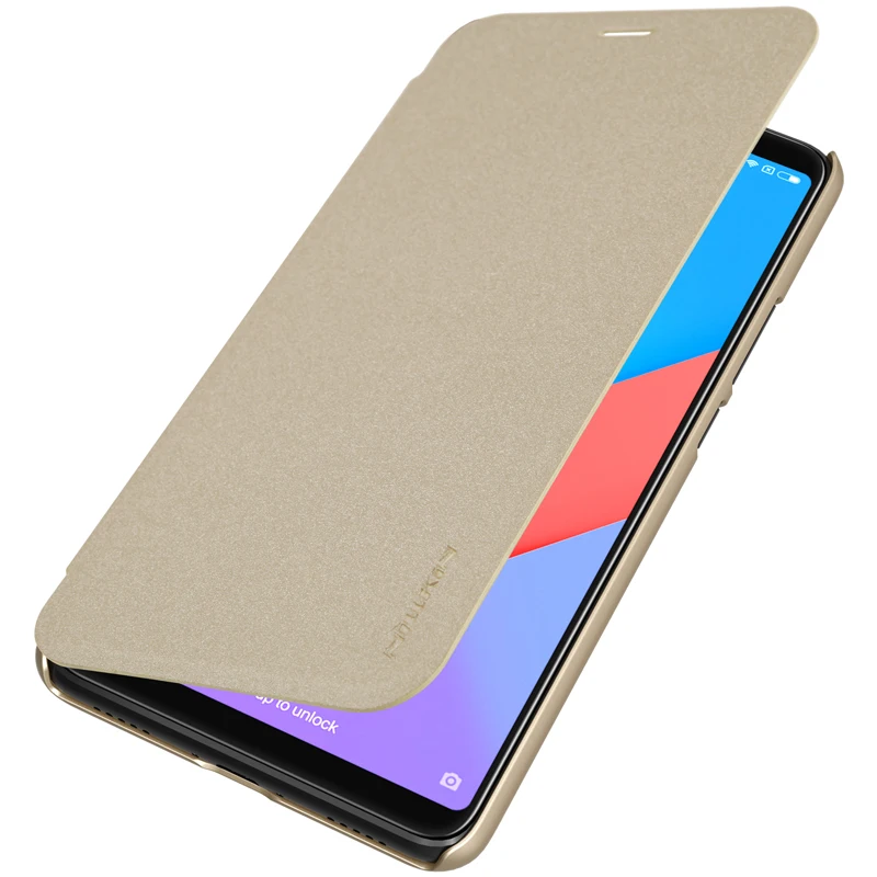 case for Xiaomi Mi Max 3 Nillkin Sparkle PU leather flip cover with sleep function +Retail package | Мобильные телефоны и