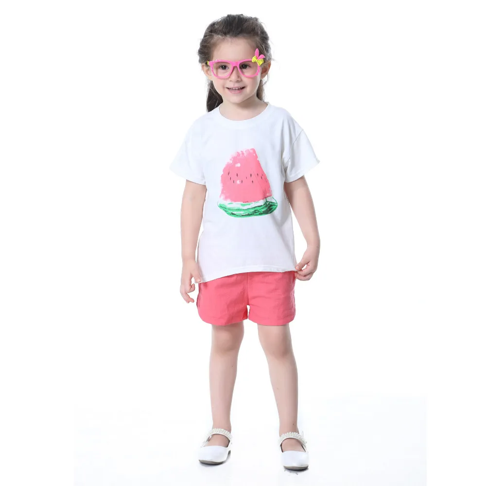 Модный летний спортивный костюм детская одежда хлопковый детский для маленьких