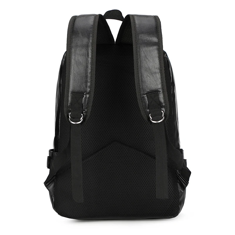 Кожаный рюкзак в простом дизайне для мужчин функциональные Водонепроницаемые