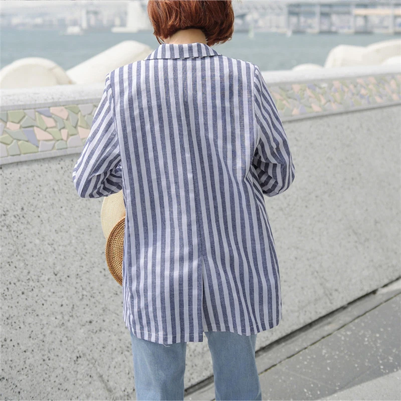 Женский офисный тонкий пиджак с длинным рукавом блейзер на одной пуговице