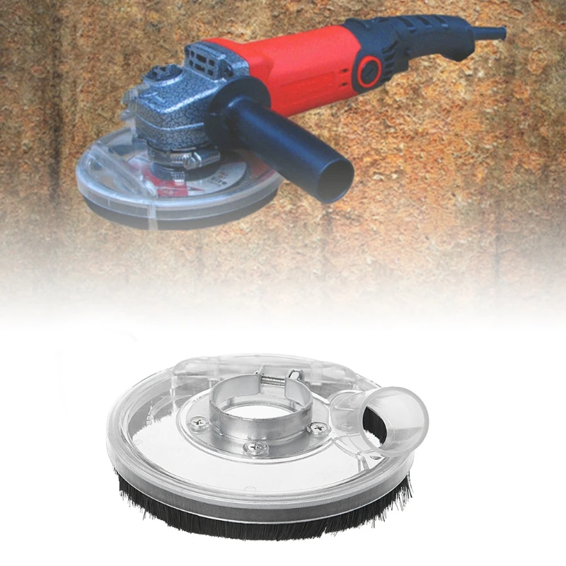 

Dust Shroud Kit Dry Grinding Cover Tool For Angle Hand Grinder Clear 80-125mm