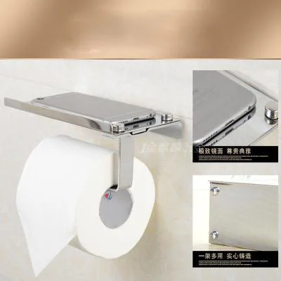 Нержавеющей стали ванной туалет держатель туалетной бумаги дозатор настенное