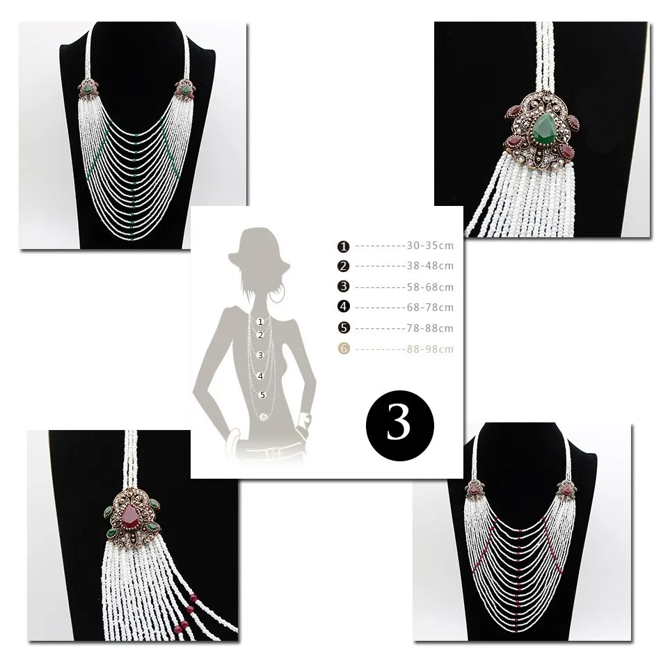 Женский комплект ювелирных изделий SUNSPICE MS в этническом стиле с подвеской виде