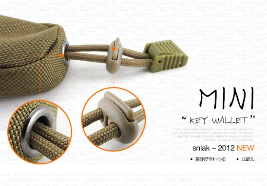 Карманный органайзер EDCGEAR маленький Тактический кошелек на молнии вместительный