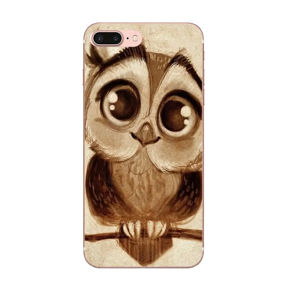 Animal Night Owl Lovely For Galaxy Alpha Core Note 2 3 4 S2 A10 A20 A20E A30 A40 A50 A60 A70 M10 M20 M30 TPU New Style Unique