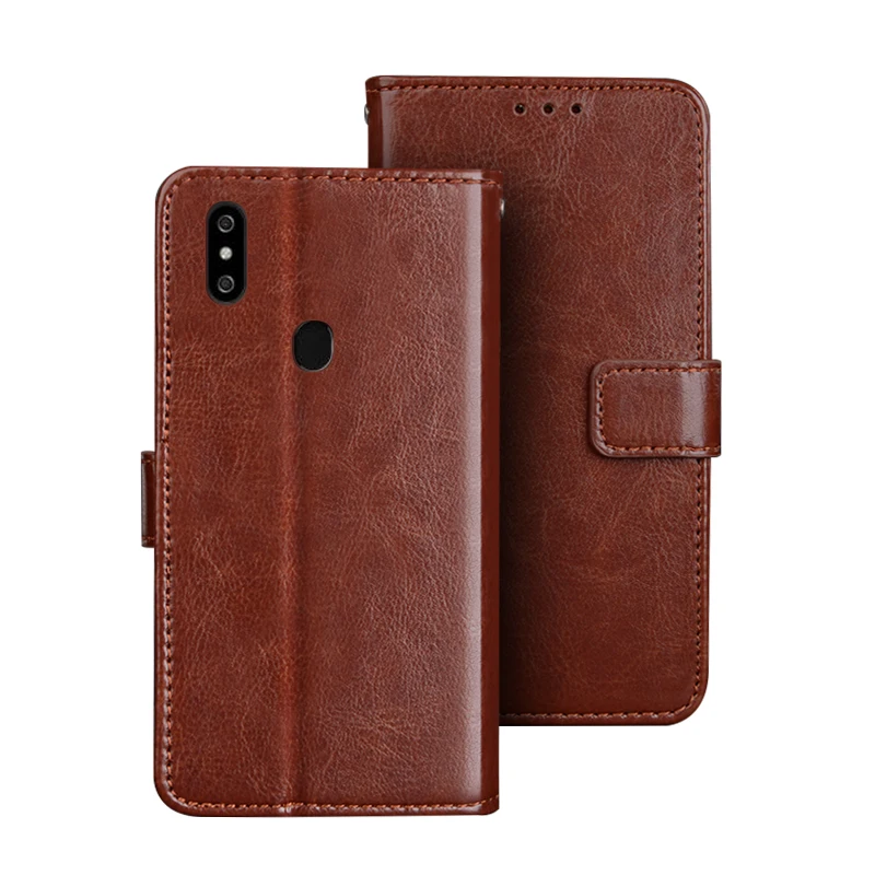 Кожаный флип-чехол для Oukitel C15 Pro чехол из искусственной кожи защитный телефона с