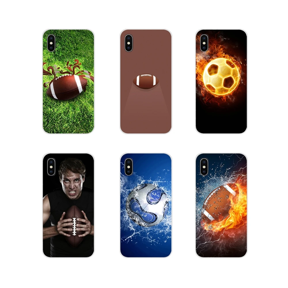 Для Apple iPhone X XR XS MAX 4 4S 5 5S 5C SE 6 6S 7 8 Plus ipod touch мяч для американского футбола регби