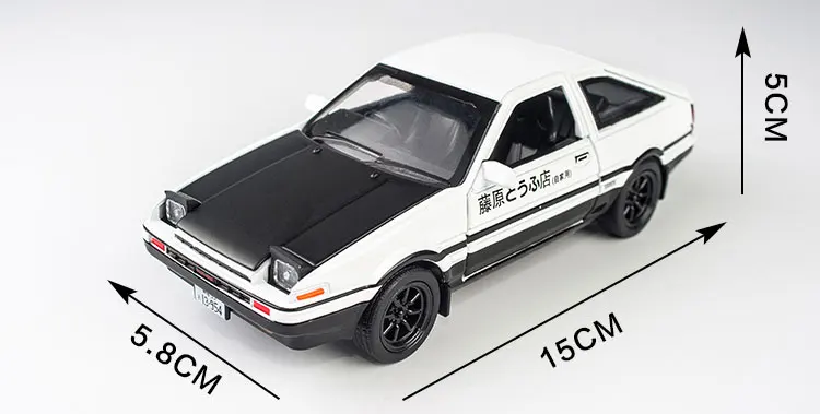 KIDAMI 1:28 Сплав оттягивающийся под давлением AE86 модель автомобиля MINIAUTO день детей Подарки Форсаж Miniatura звуковой светильник