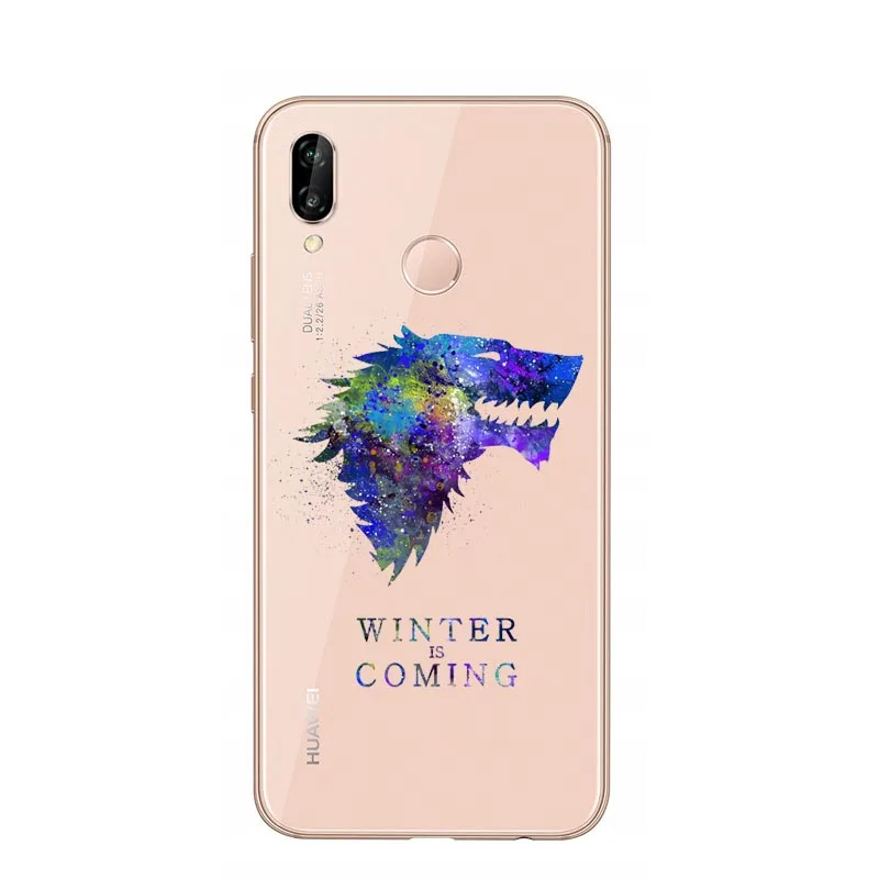 TPU Игра престолов Daenerys Dragon Jon Snow tyrion lannister мягкий чехол для huawei P20 Pro mate 20 Pro P30 Lite P20 P8 Lite P30Pro - Color: TPU