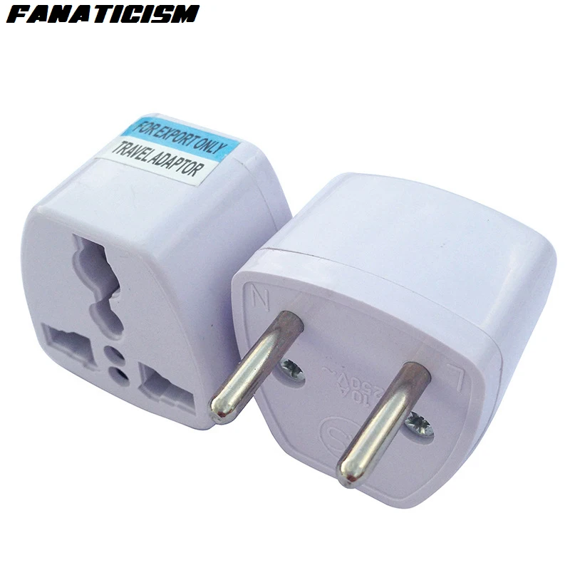 

Wholesale 1000pcs Universal UK US AU To EU Plug Adapter Travel AC Power Electrical Plug Socket Converter For Travel Home Use