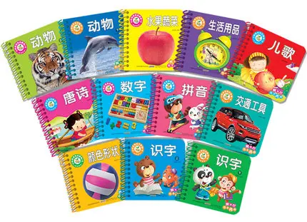 12 коробки/комплект китайские иероглифы карты для начинающих учащихся и детей со