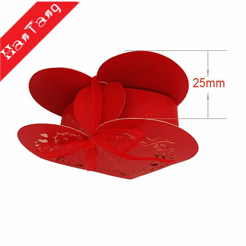 25 шт. Свадебная подарочная коробка конфеты с сердечками|Подарочные сумки и