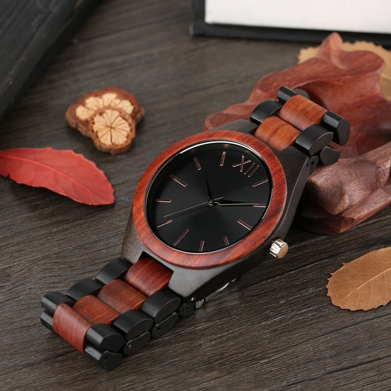 100% ручной работы бамбуковые деревянные часы Мужские кварцевые спортивные