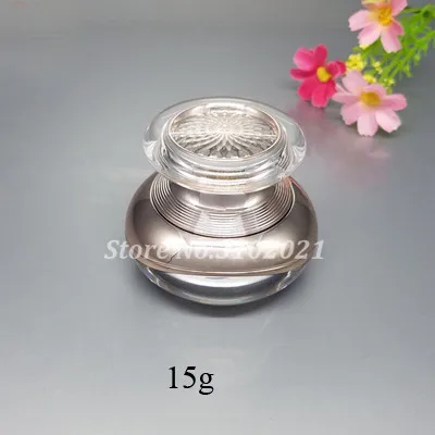 15g 8 шт./лот 15/30/50 г 100 мл пустой моды косметический крем банку Пот Макияж жидкости опрыскивателя распылитель лосьон Пресс бутылки насоса костюм комплект - Цвет: 15g