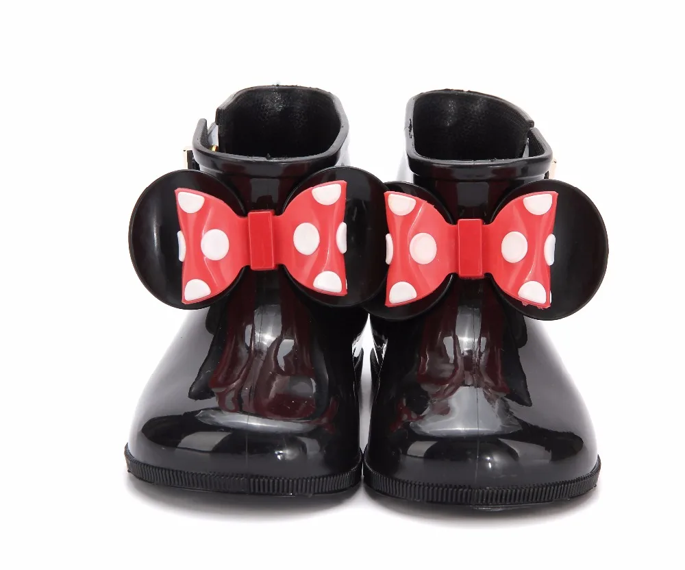 Mini Melissa/3 цвета; резиновые сапоги; Новинка года; нескользящие желе резиновые сапоги для мальчиков и девочек; Melissa; обувь с Микки Маусом; прозрачная детская водонепроницаемая обувь