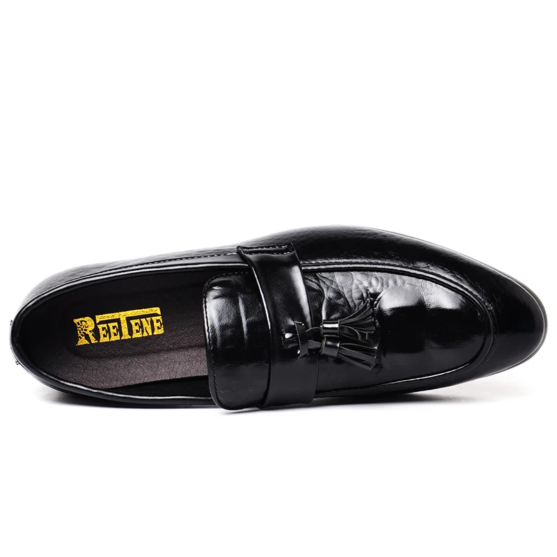 Reetene/Мужские модельные туфли Высококачественная кожаная мужская обувь мужские